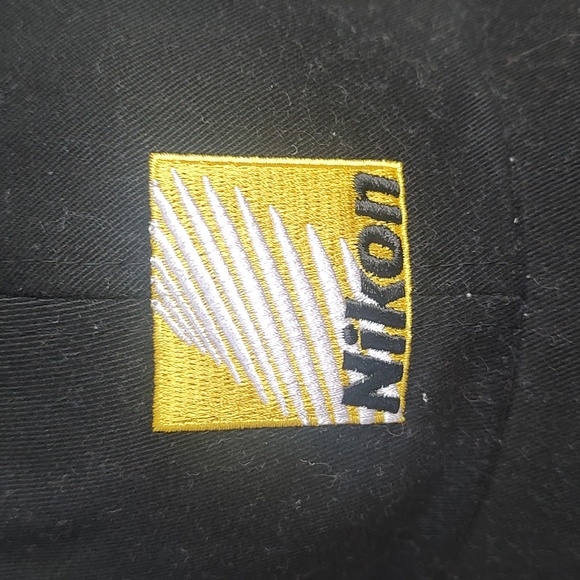 Nikon USA Embroidered Black Strapback Hat OS - Picture 2 of 8